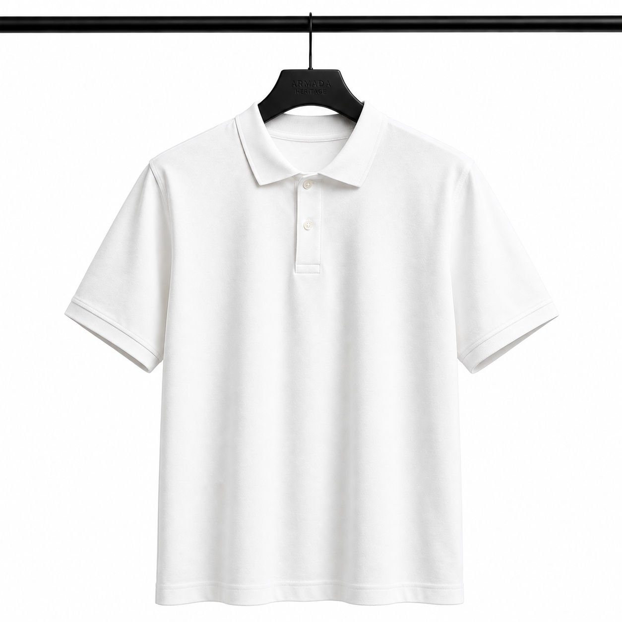 Premium Polo Yaka Tişört – Beyaz