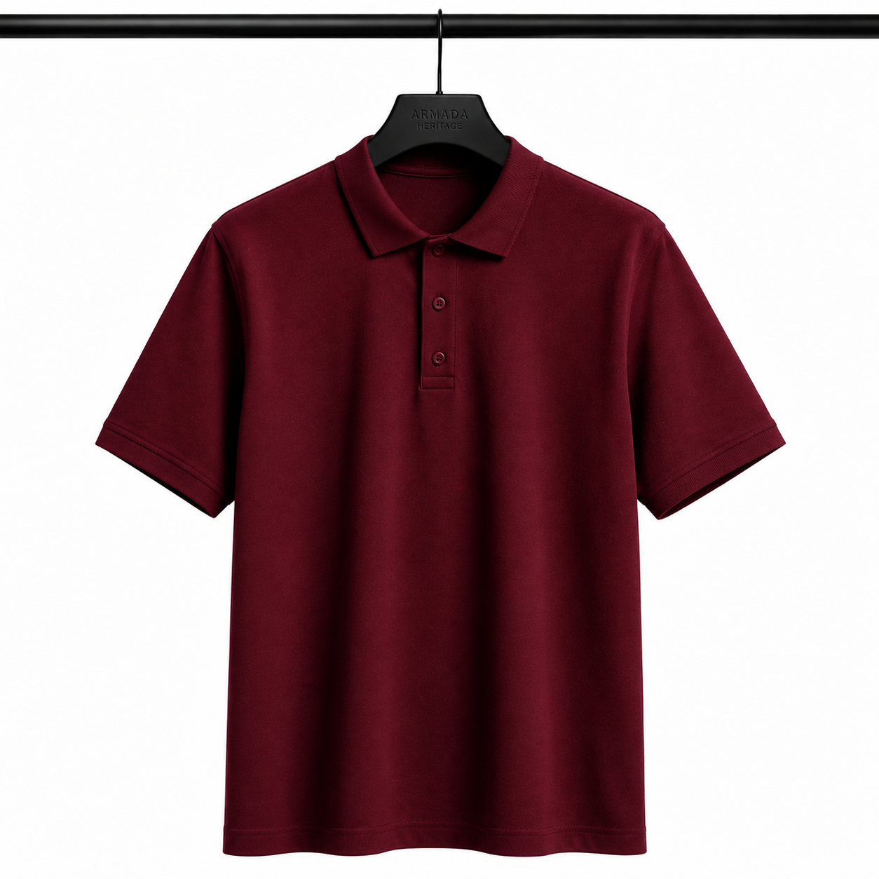 Premium Polo Yaka Tişört – Bordo