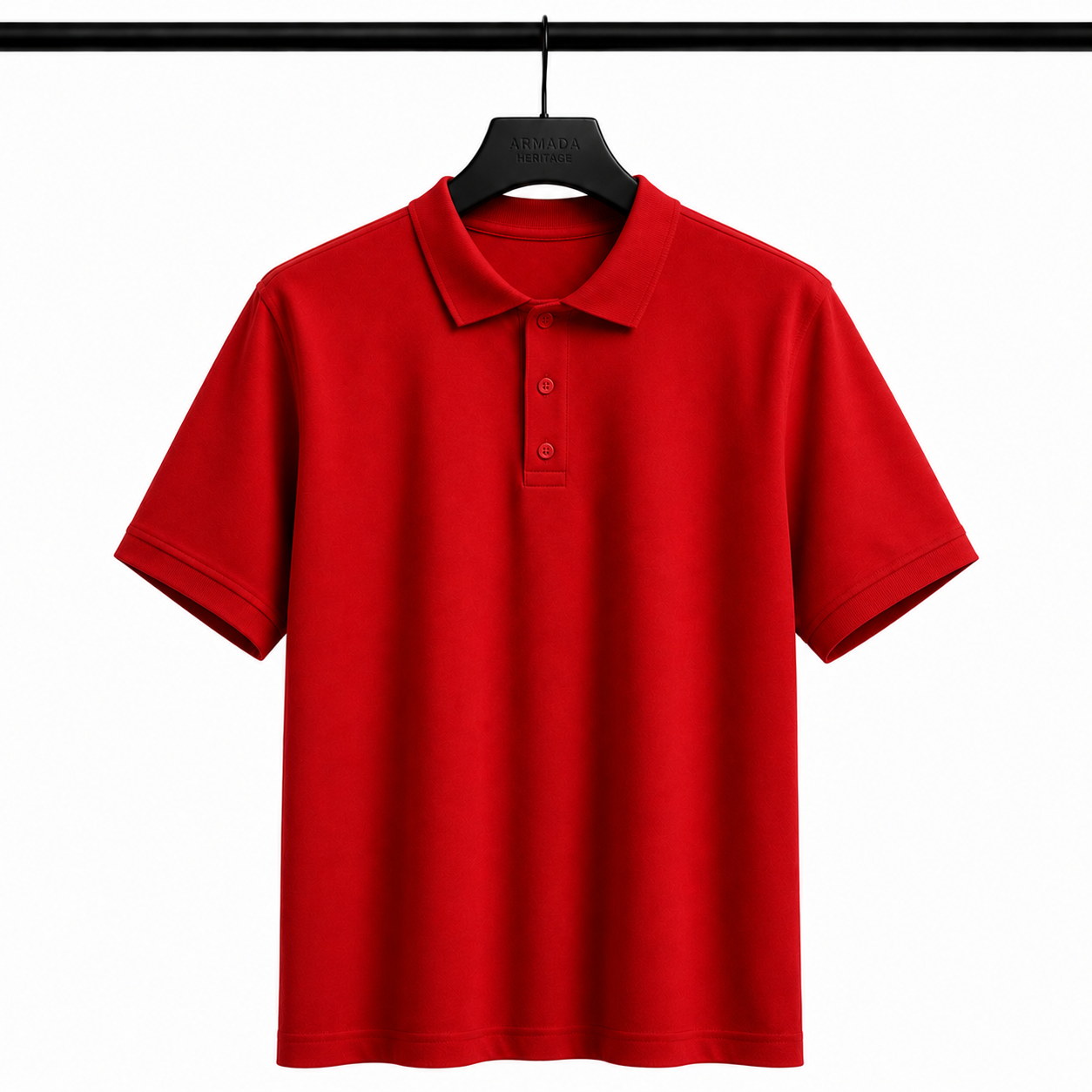 Premium Polo Yaka Tişört – Kırmızı