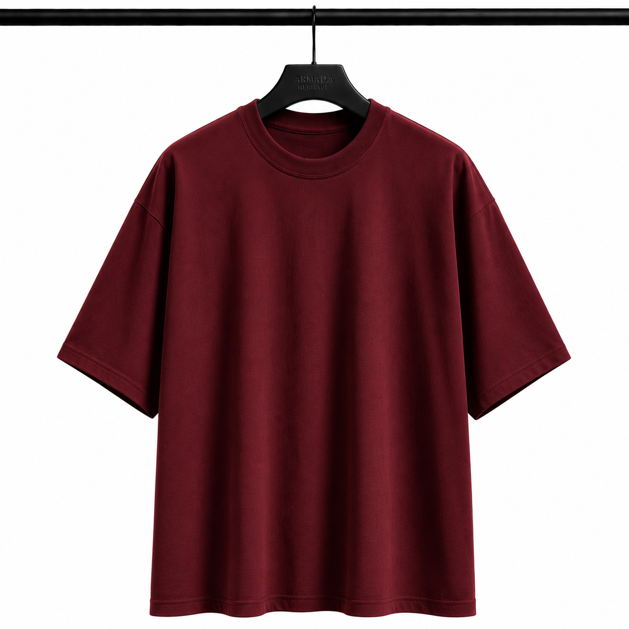 Oversize Tişört -Bordo