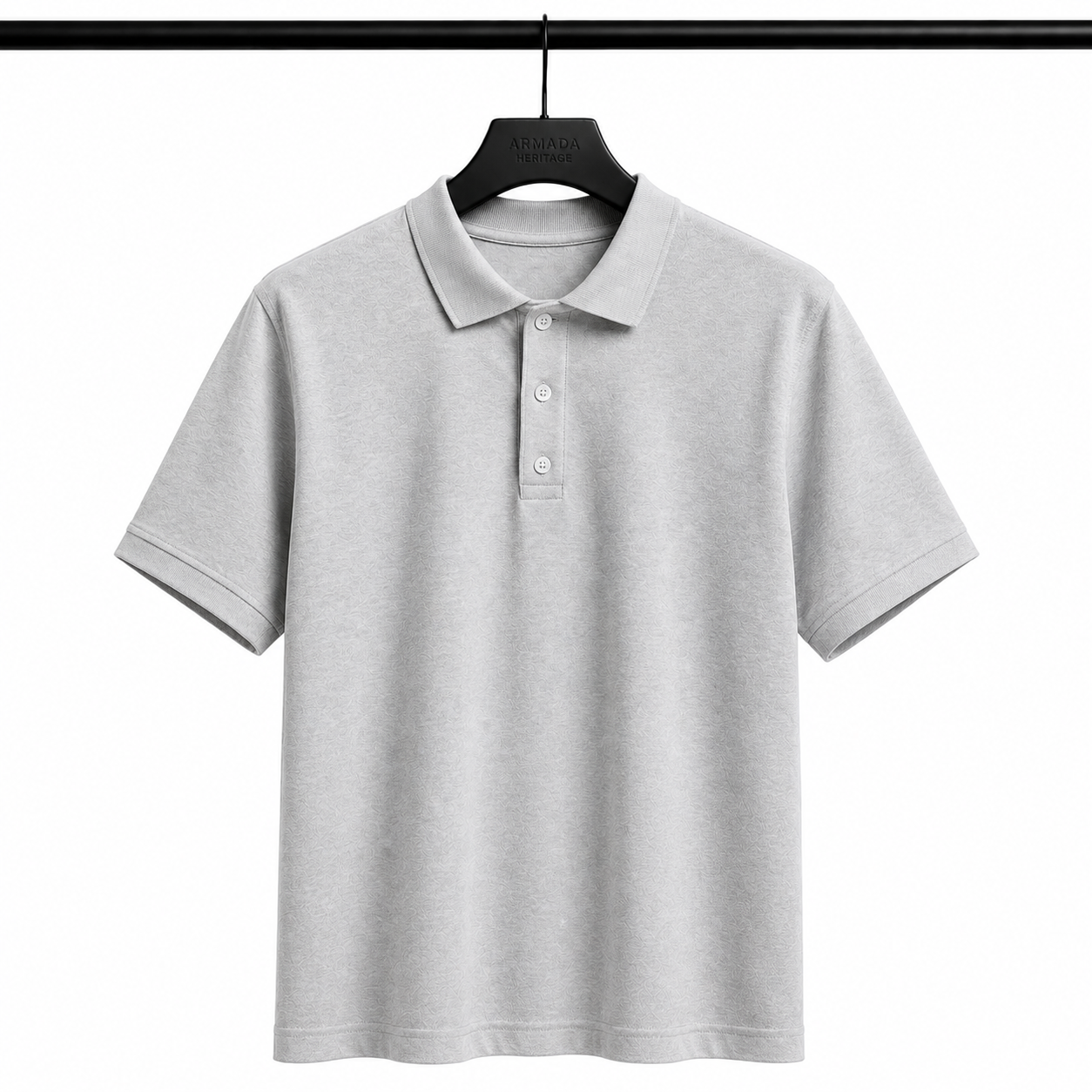 Premium Polo Yaka Tişört – Boyama Gri