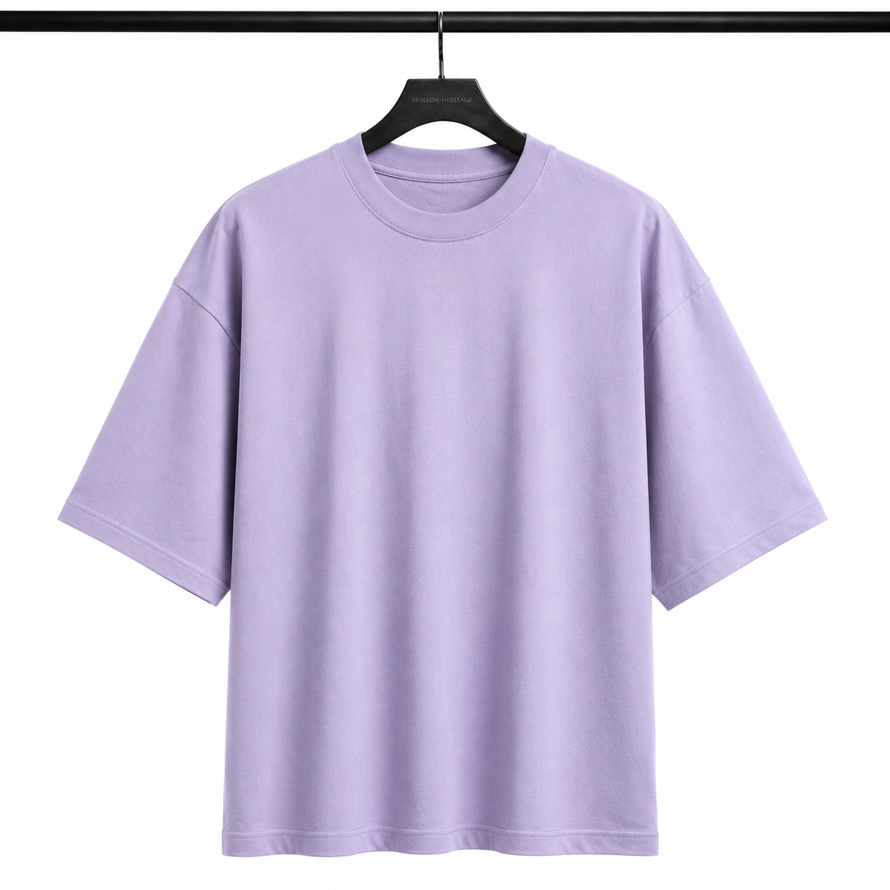 Boxy Fit Tişört - Lavanta