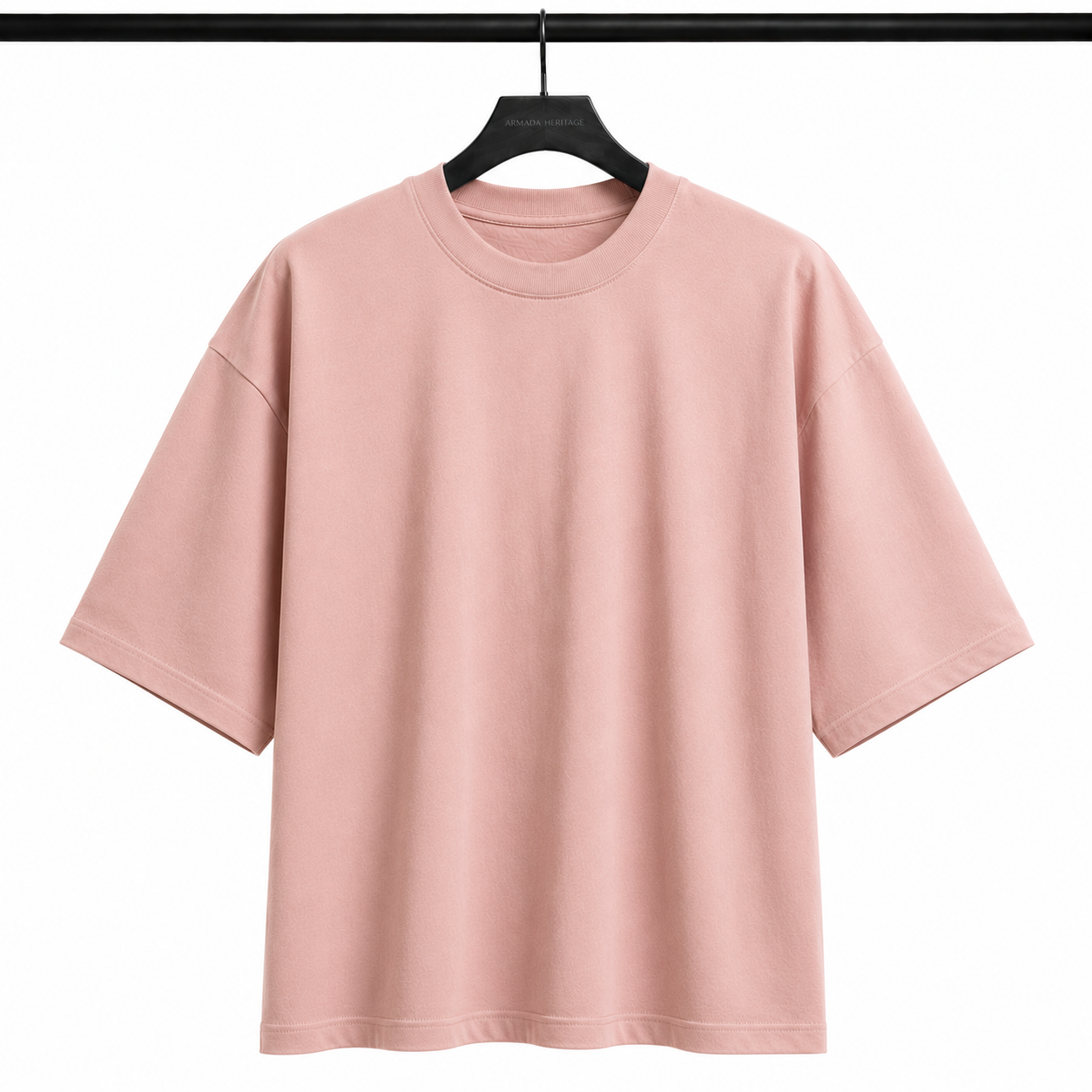 Boxy Fit Tişört - Pudra