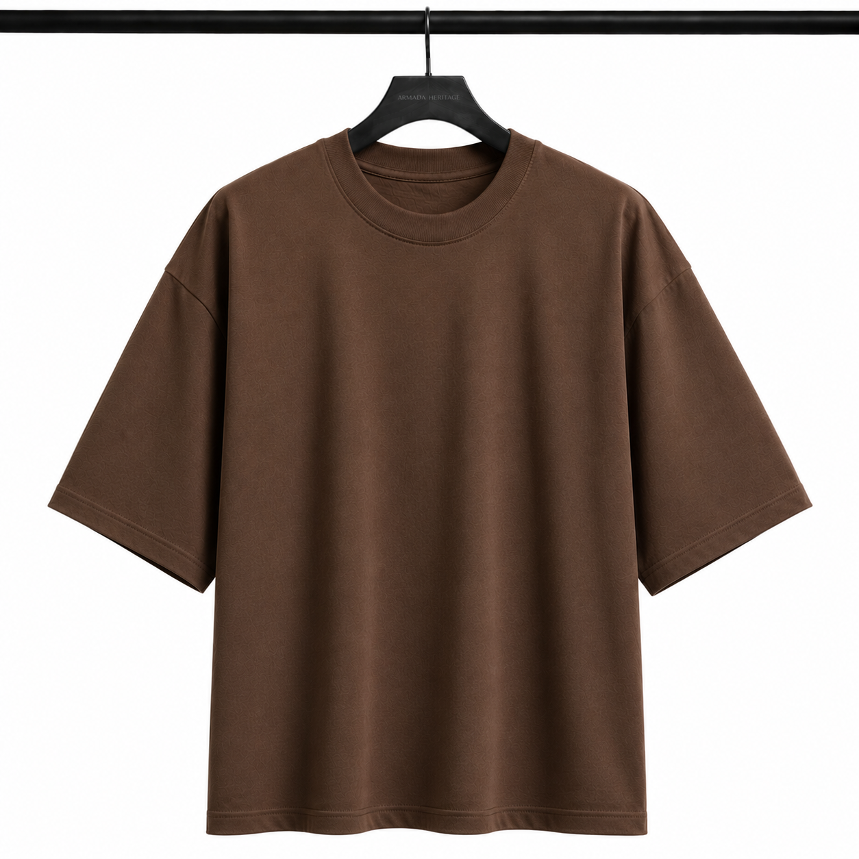 Boxy Fit Tişört - Kahve