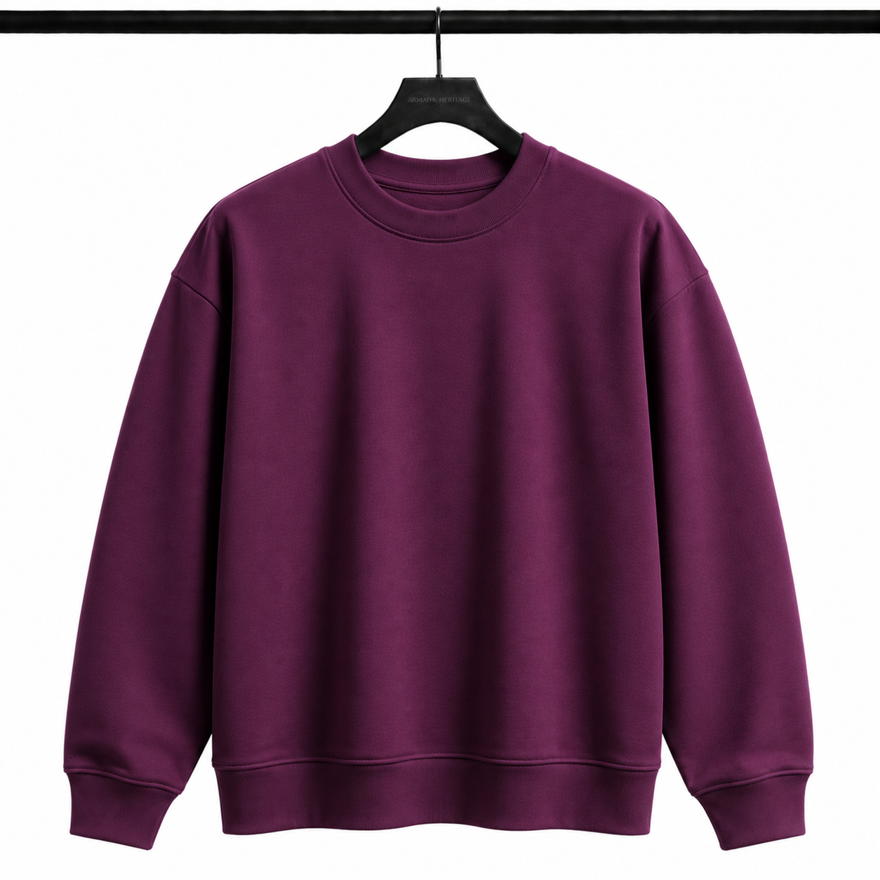 0 Yaka Sweatshirt - Mürdüm