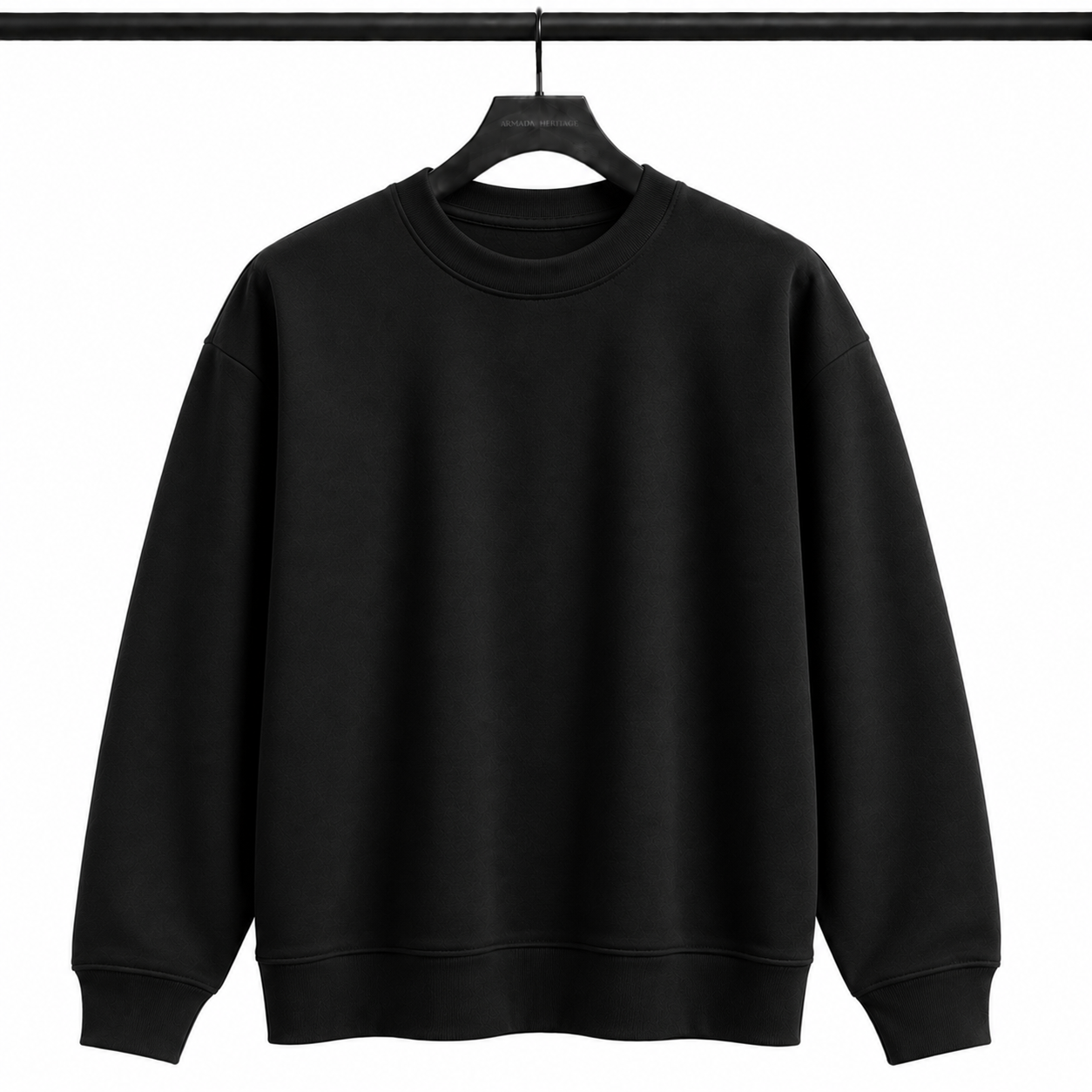 0 Yaka Sweatshirt - Siyah