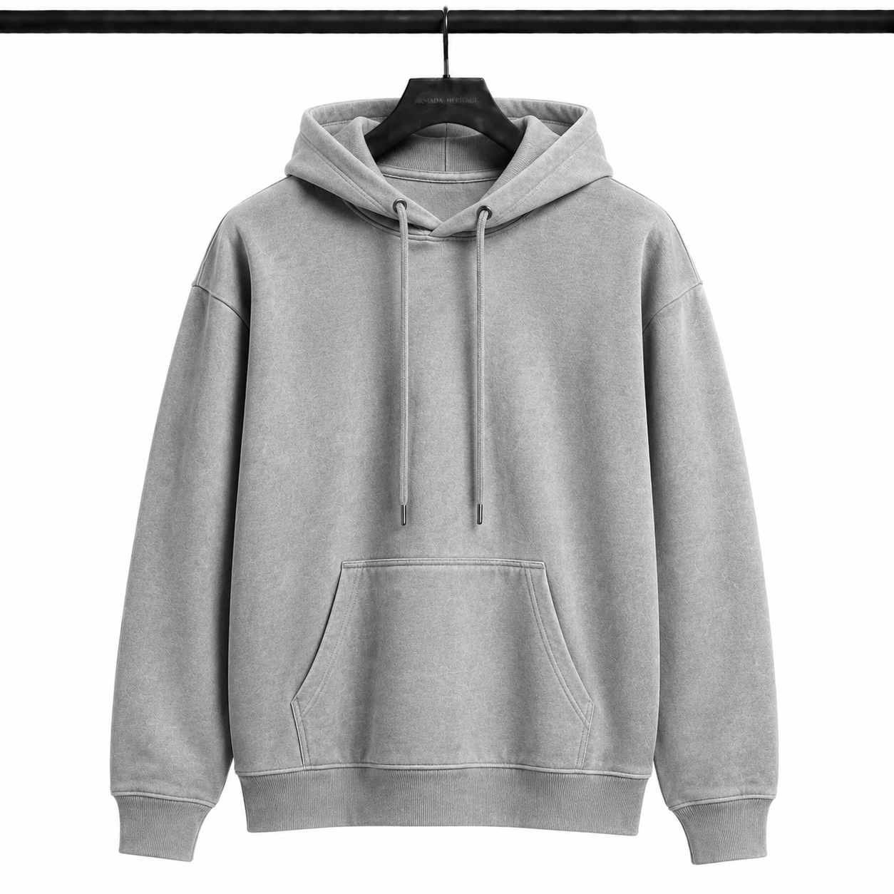 Kapüşonlu Sweatshirt (Hoodie) - Boyama Gri