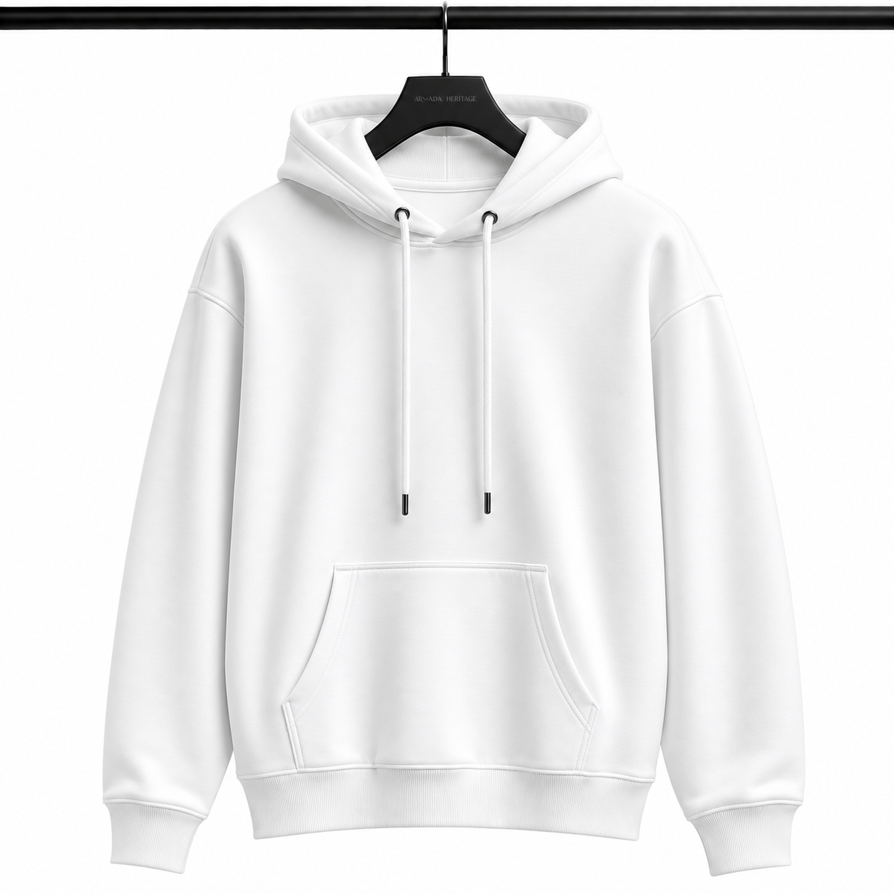 Kapüşonlu Sweatshirt (Hoodie) - Beyaz